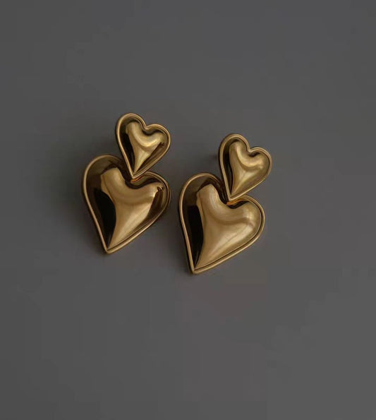 Nova Heart Studs