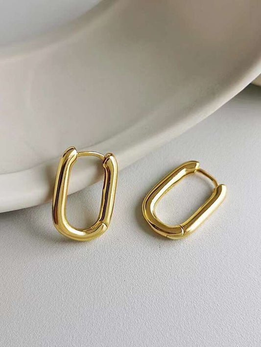 Oval Hoop Earrings